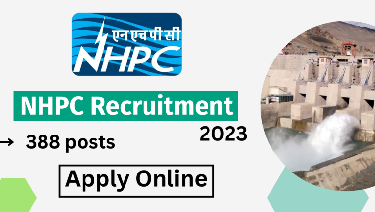 NHPC Recruitment 2023 Recruitment Of 388 Posts For Junior Engineer 768x435