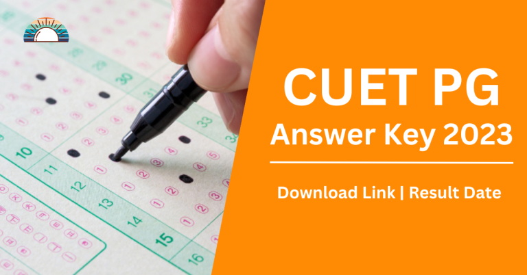 CUET PG Answer Key 2023 Download Link @cuet.nta .nic .in 768x402
