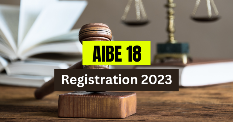 AIBE 18 Registration 2023 Exam Dates Apply Online Eligibility Syllabus 768x402