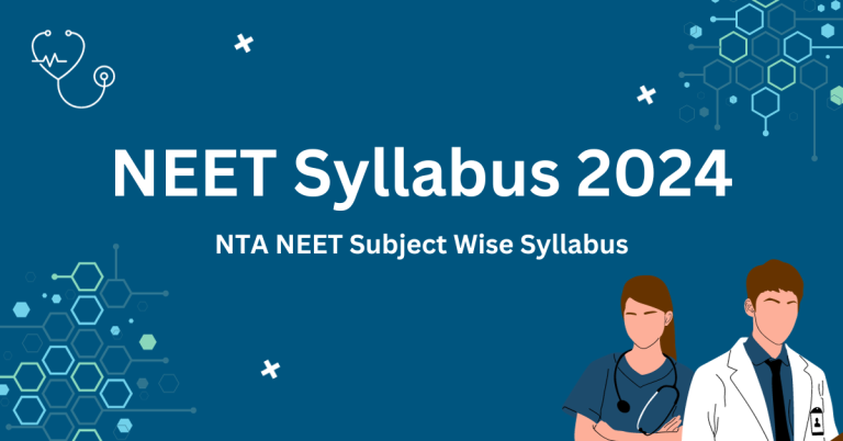 NEET Syllabus 2024 PDF By NTA NEET Subject Wise Syllabus 768x402