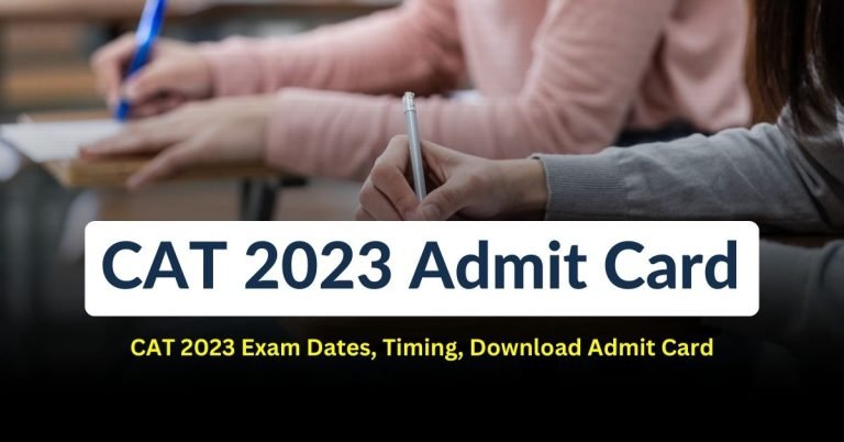 CAT 2023 Admit Card OUT Nov 7 At @iimcat.ac .in Download IIM Hall Ticket Min 1 768x402