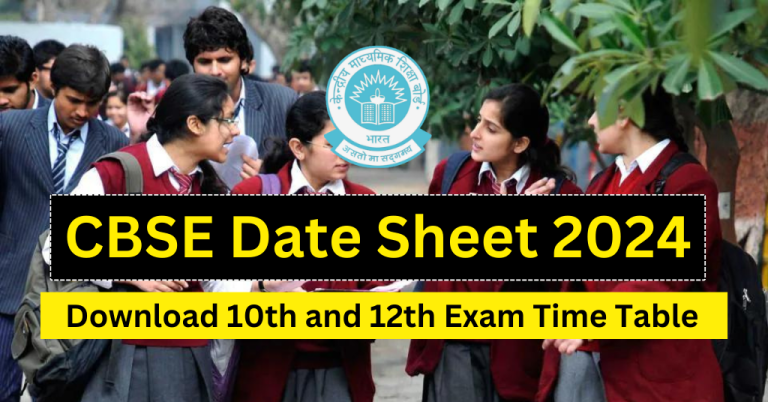 CBSE Date Sheet 2024 768x402