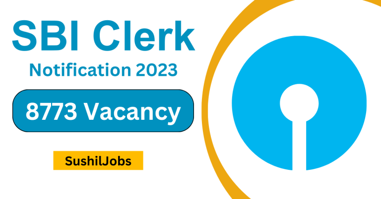 SBI Clerk Notification 2023 768x402