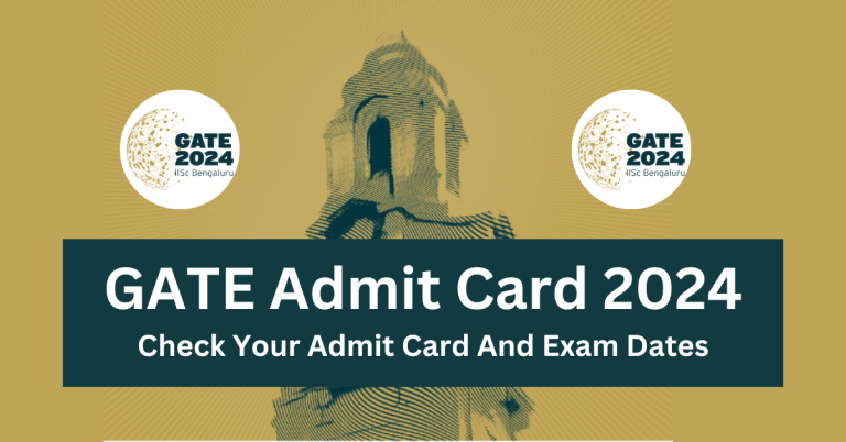 GATE Admit Card 2024 Jan 3 768x402