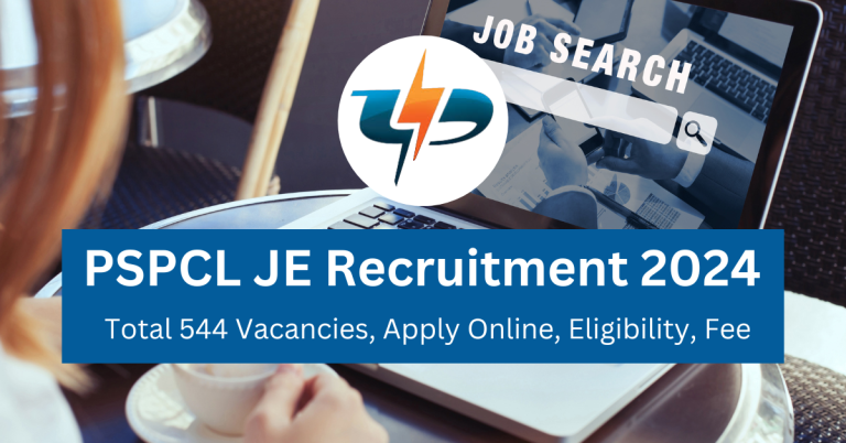 Pspcl Je Recruitment 2024 768x402