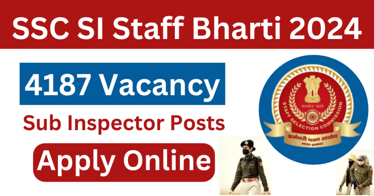 SSC SI Staff Recruitment 2024 768x402