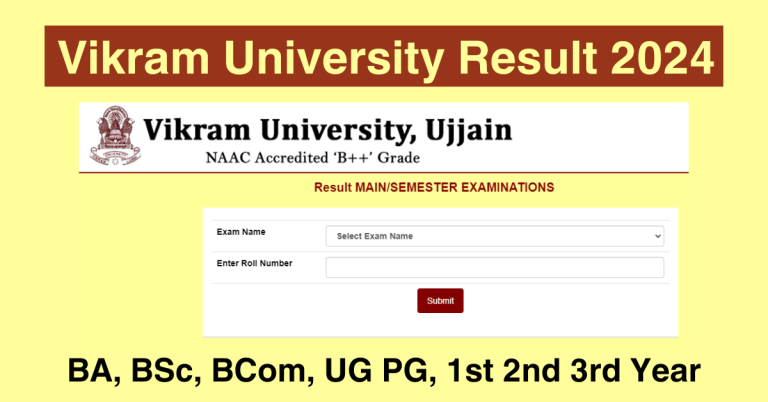 Vikram University Result 2024 768x402