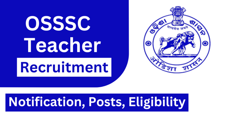 OSSSC Teacher Recruitment 2024 768x402