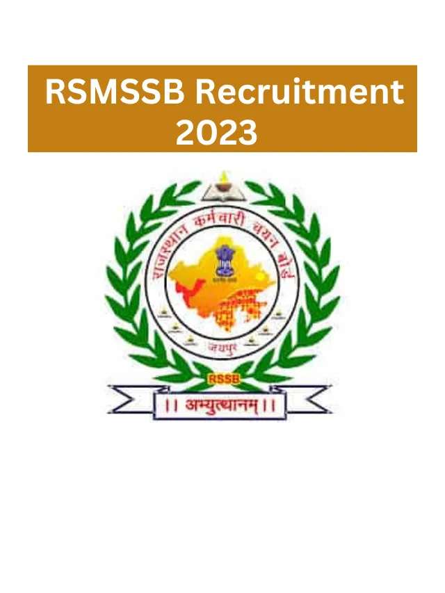RSMSSB Recruitment 2023, Apply for 5388 Posts