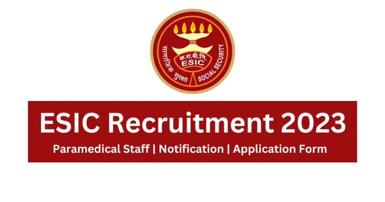 ESIC Recruitment 2023