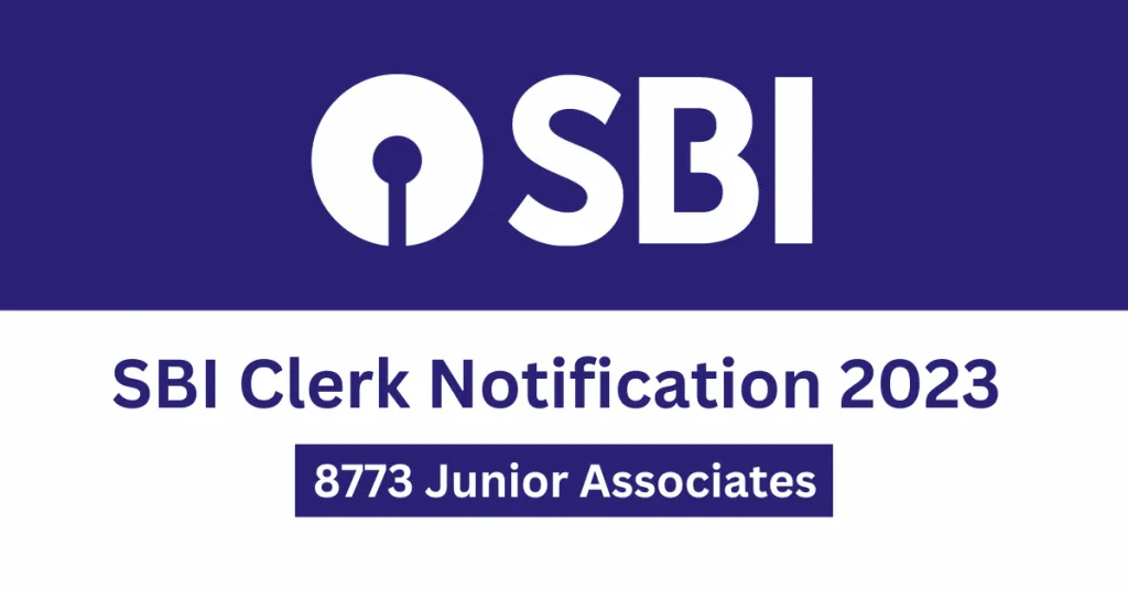 SBI Clerk Notification 2023