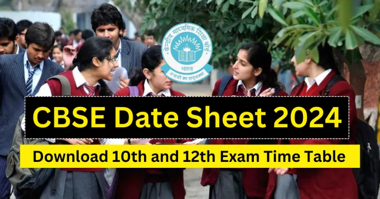 CBSE Date Sheet 2024