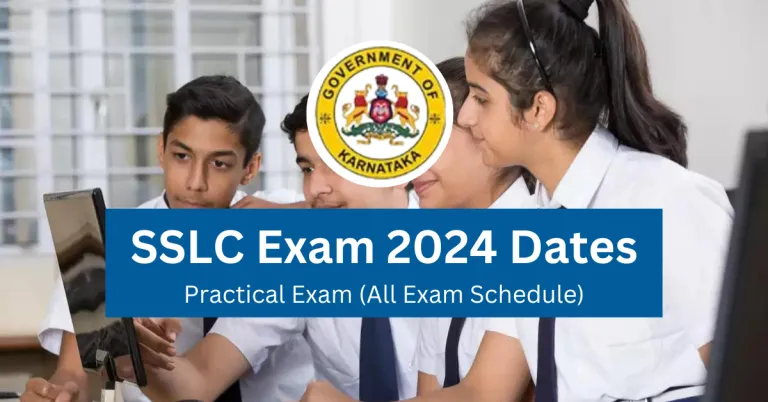 SSLC Exam 2024 Dates