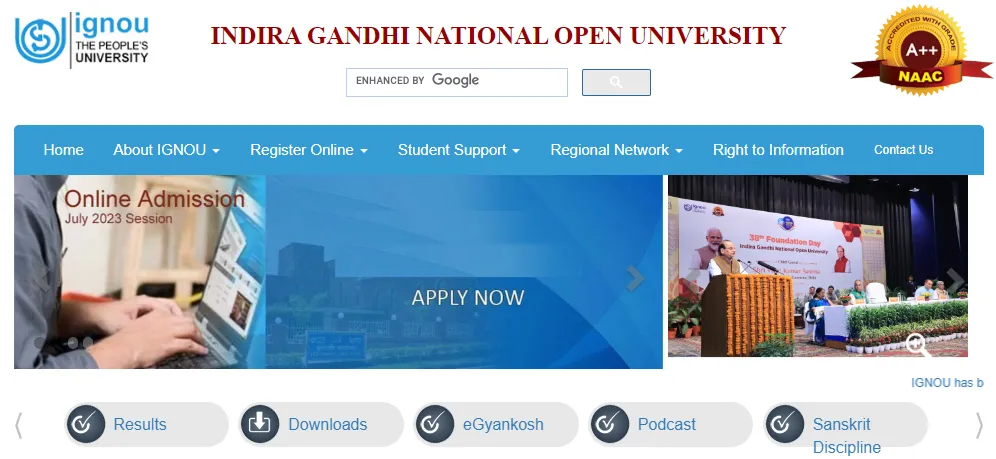 IGNOU Exam Form 2024