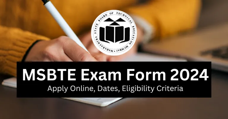 MSBTE Exam Form 2024